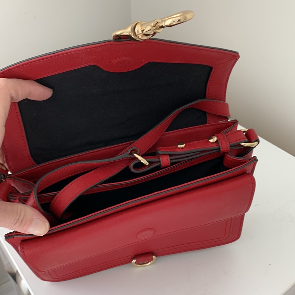 Rebecca Minkoff red leather mini flap bag - Picture 6 of 7